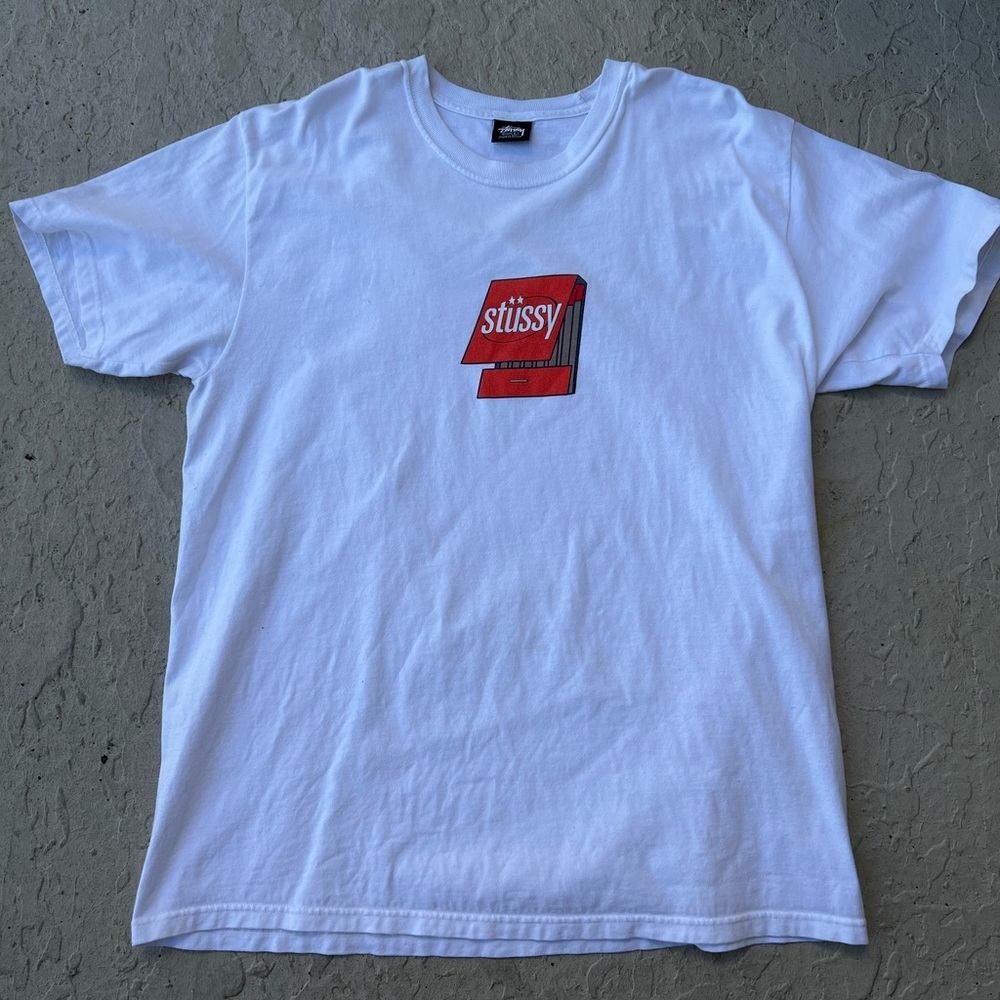 Stussy Match Tee
White with Red logo